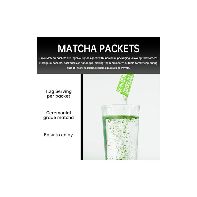 Jiuyu Auténtico Matcha ceremonial orgánico USDA Premium en polvo de