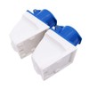 POFET 2Pcs Power Plus 16AMP Surface-Mountable Sockets 220-250 Volt 3