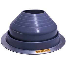 Flashers #5 Silicone Grey High Temp Flexible Roof Jack Pipe Boot Metal Roofing Pipe Flashing (Pipe OD 4-1/4" to 7-1/2") - 100% Made in The USA
