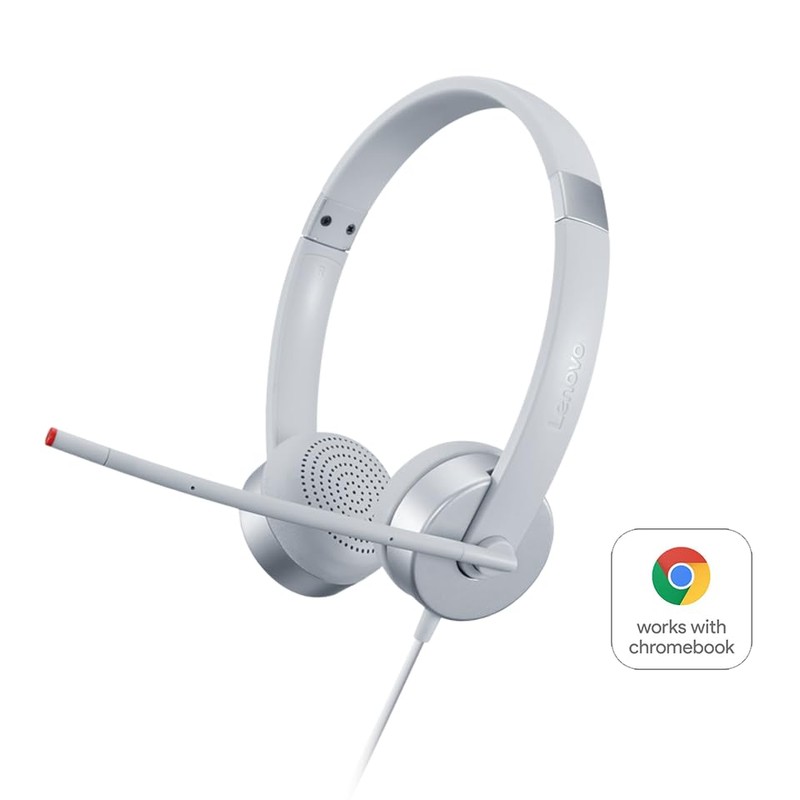 Lenovo Headset Audífonos Analalógicos Estéreo de Diadema con Micrófono de