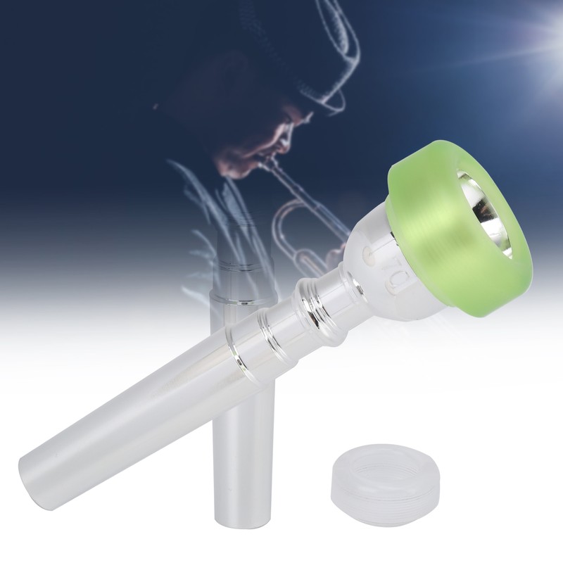9.8mm 7C Trumpet Mouthpiece with Cover Silvering Durable Universal Musical