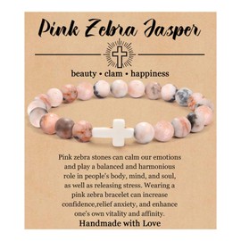 Cross Bracelet Easter Basket Stuffers Easter Gifts for Women Crystal Bracelet Baptism Christian First Confirmation Communion Religious Gifts for Women Daughter Lovers