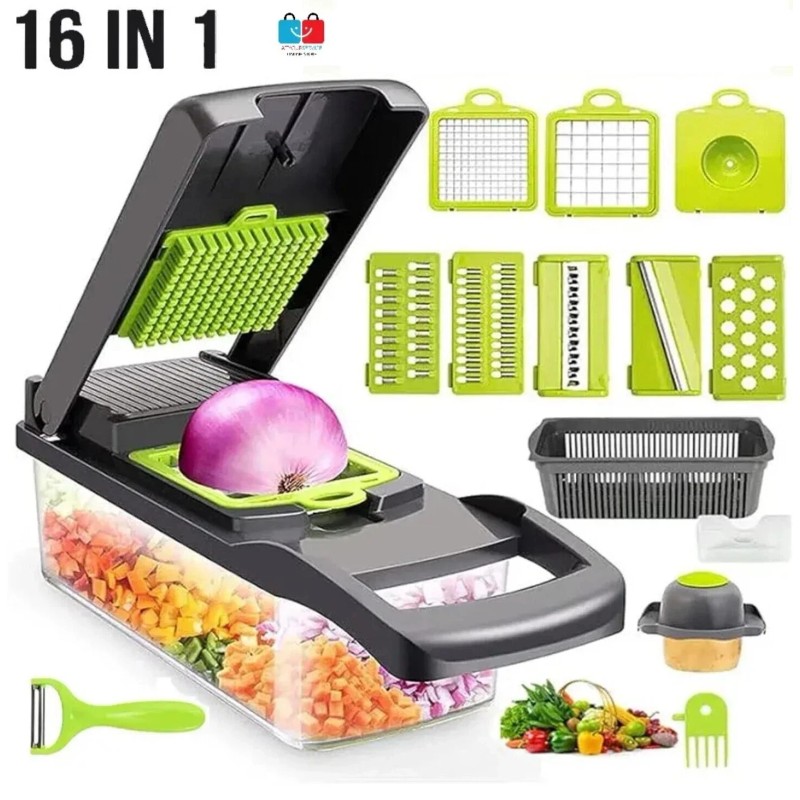 Kitchen ideas 16-in-1 Veggie Chopper Veggie Slicer. A Must-have Kitchen