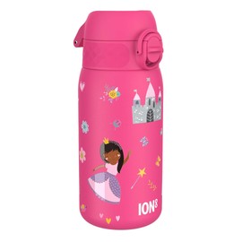 Ion8 Leak Proof Kids Water Bottle, Stainless Steel, Princess, 400 ml (13 oz)