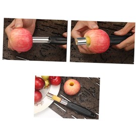 Ciieeo 6pcs Stainless Steel Fruit Corer with Plastic Handle Kernel Peeling Tool for Removal of Apple Pear Cores Essential Kitchen Gadget