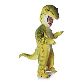 Underwraps Costumes Baby's T-Rex Costume Jumpsuit, Green, X-Large (4-6 Yrs)