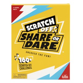 Goliath Scratch Off Share or Dare Game | Uncover The Fun | Complete Silly Challenges and Share Funny Stories | 160+ Challenges | 2+ Players, Ages 8+