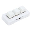 White Mini 3 Key Keypad ABS Bluetooth Receiver USB Comfortable
