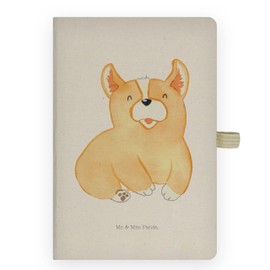 Mr. & Mrs. Panda Corgie Notebook DIN A4 Cotton Transparent
