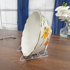 GIBSON HOLDERS 1PL Adjustable White Wire and Clear Acrylic Display Easel, 2.75" W x 3.75" D x 3.5" H, Pack of 12