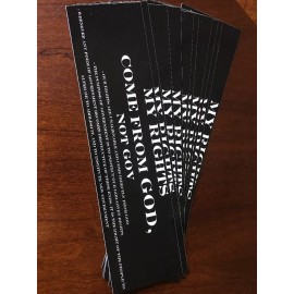 Not Applicable My Rights Come from God Trump Make America Great Again Bumper Sticker 10 Pack