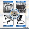 Comfort Zone Cradle Floor Fan, Electric, High-Velocity,180 Degree Adjustable Tilt,