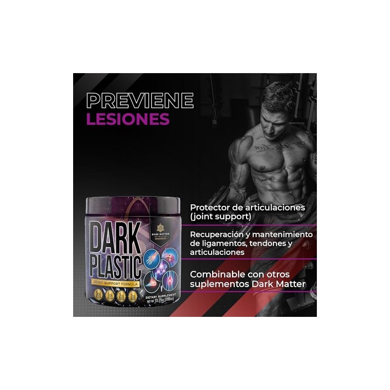 Dark Plastic Joint Support 390gr Colgeno Bovino Glucosamina Cartlago de