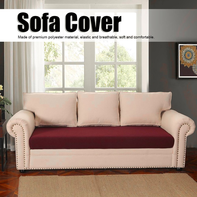 Polyester Sofa Seats Covers Waterproof Washable Slipcover Elastic Protector Home