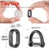 TIMULTI Titanium Keychain Keyring Carabiner Connecting Mini Hook Quick Release