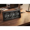 Technoline Digital World Time Clock, 3 Time Displays, Freely Programmable