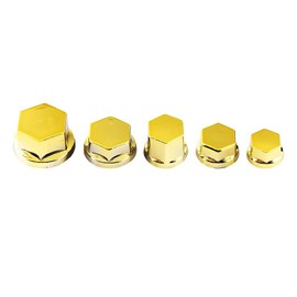 Motorcycle Bolt , 30Pcs Motorcycle Motorbike Screw Nut Bolt Cover Decoration For (Gold)