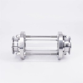 1.5" 2" 2.5" 3" 4" Tri Clamp 19/25/32/38/45/51-108mm Pipe Sanitary Flow Sight Glass SUS304 316 Stainless Steel Water Flow Sensor (Color : 76mm K91mm, Size : SUS304)