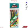 rorito 5 x 0.7mm Tip Niceo BLUE Retractable Ballpoint Pens