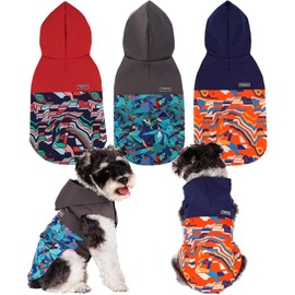 BPS BPS-16177GR Waterproof Pet Dog Rain Jacket Waterproof Hooded Jacket with Pocket for Small Medium Large Dogs, Material 100% Polyester (XXL, Decorative Grey)