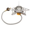 Camping Gas Stove Stainless Steel Strong Durable Windproof Electronic Ignition