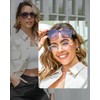 Meeloog Polarized Fit Over Glasses Sunglasses for Women, Square Wrap