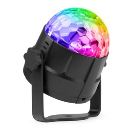 Fuzzix Tornado Disco Ball 3W RGB 3 Music Modes Strobe Effect Suction Cup Remote Control Ideal for Home Birthday Parties Nursery