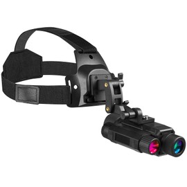 BIBIRE Night Vision Goggles, Head Mounted Night Vision Monocular 8X Digital Infrared NVG with 32GB SD Card for Surveillance Camping Observation