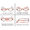 Gr8Sight 5-Pack Mini Oval Round Reading Glasses with Spring Temple