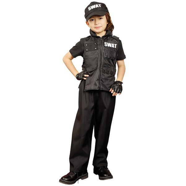 Party City HW-20 Cool Swat Costume For Kids, Size 100