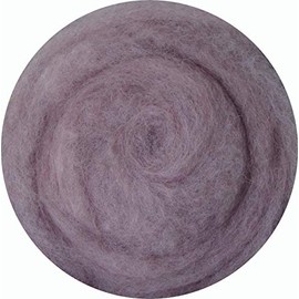 100% Wool Felt/Felting Needle Felting Wet Felting Felt Wool 100g – Light Purple/Grey
