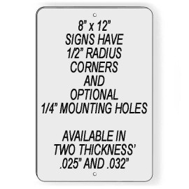 Signs Online USA Please Use Back Door Sign / Decal  Warning Delivery Notice Please Knock Sw005 - Sign 8" x 12" .032 w/ Holes