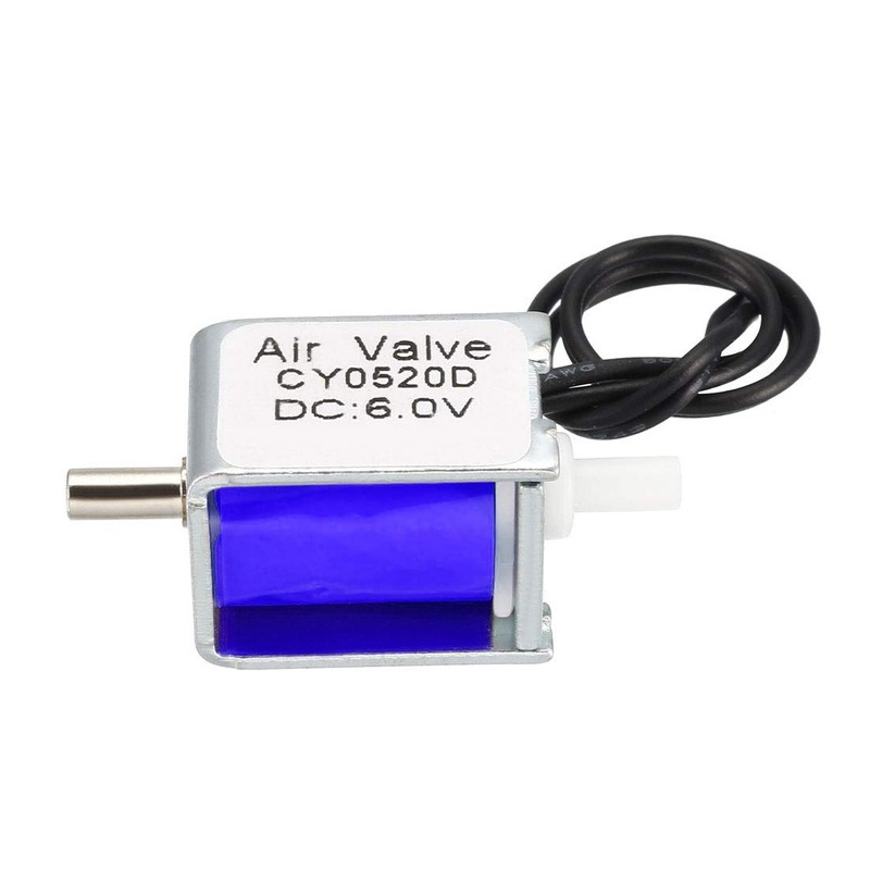 sourcing map Miniature Solenoid Valve 2 Way Normally Closed DC6V