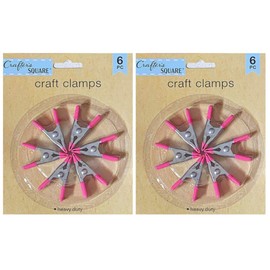 Crafter's Square Craft Claps 2 inch Heavy Duty Spring Clamps - 12 pc Set