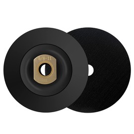4inch 2Pcs Rubber Backer Pad for Angle Grinder - Extra Flexible Hook and Loop Backing Pad 5/8"-11