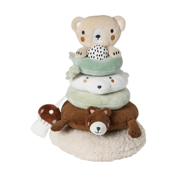 VERTBAUDET Baby Stacking Tower Fabric Green Forest Brown