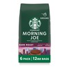 Starbucks Ground Coffee, Dark Roast Hot or Iced Coffee, Morning