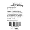 Old Fashion Chocolate Pudding Dessert with Decorative Cloth Bag