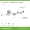 Braston Wall Mounted Toilet Paper Holder in Satin Nickel -