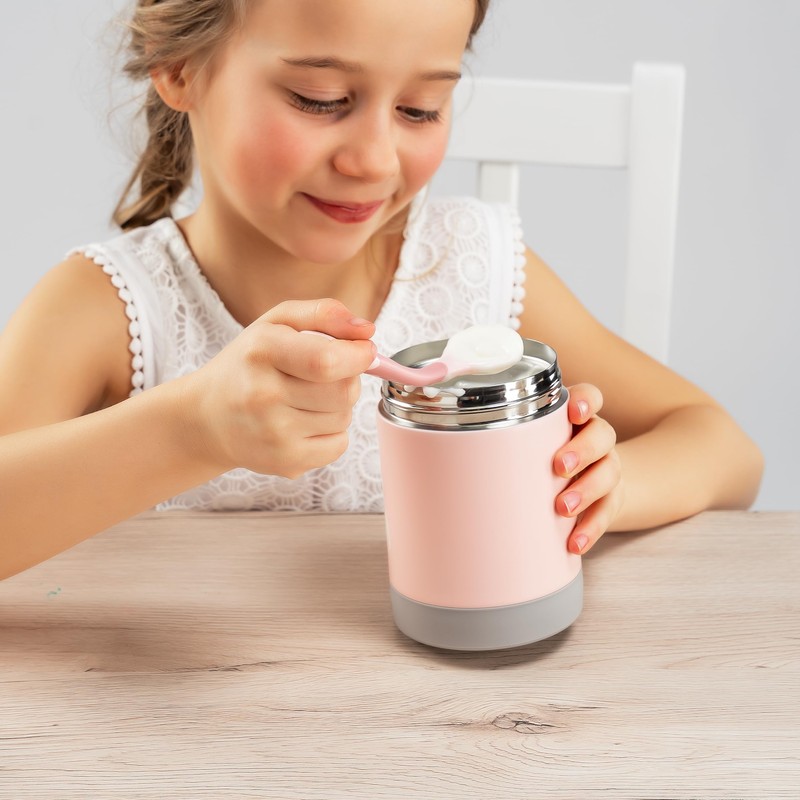 ColourDesign Edelstahl-Warmhaltebox, 300 ml, Thermobox, Wärmebehälter / Thermodose für Kinder,