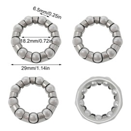 yueton 8PCS Bike Ball Crank Bearing Axle Wheel Ball Frame Bearing Bike Replacement Bicycle Ball Bearings Retainer for Bike Crank Bottom Bracket