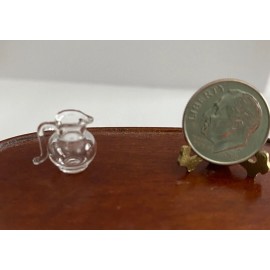 Falcon Miniatures Dollhouse Miniature Small Glass Pitcher by Falcon Miniatures