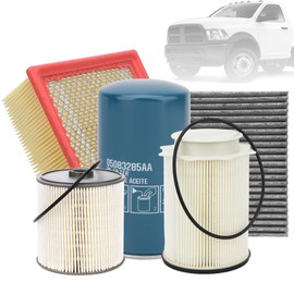 KARCOCA 6.7L Cummins Fuel Filter Water Separator Set & Cabin Air Filter Kit - Replaces 68436631AA，68157291AA，05083285AA，53034051AB,CF11671 - Compatible with Dodge Ram 2500/3500/4500/5500（2019-2023）
