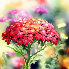 ACHILLEA millefolium rubra (Red Yarrow) Flower Seeds, Drought-Tolerant, Vibrant red Blooms, Seeds by MySeeds.Co, You Choose The Amount (0.5 oz)