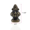 MARRTEUM Antique Brass Lamp Finial Cap Knob Retro Lamp Finial