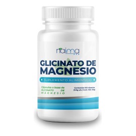 Glicinato de Magnesio 500 mg | 100 Cápsulas | Alta Absorción | Relajación, Sueño Reparador y Bienestar Muscular | Sin Sabor ni Aditivos