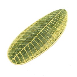 MustMat Alfombras y alfombrillas antideslizantes de cocina con forma de hoja linda, ideal para suelo de cocina, baño, dormitorio, 45 x 119 cm
