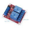 AEDIKO 4pcs DC 12V Relay Module 2 Channel Relay Board