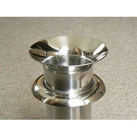 For Grave Flower Stands, Stainless Steel Tube Brim, Φ44 Drops, 2 Pieces (1 Pair)