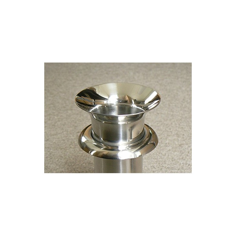 For Grave Flower Stands, Stainless Steel Tube Brim, Φ44 Drops,
